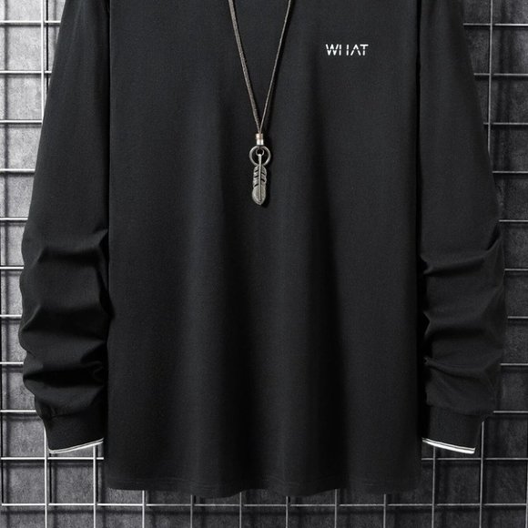 Black Mens Tee Shirt - Picture 2 of 5